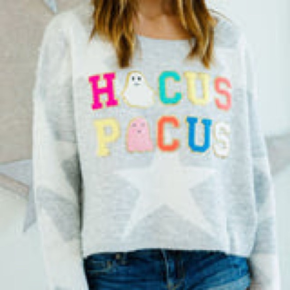 Judith March Hocus Pocus Sweater - Multicolor on Gray